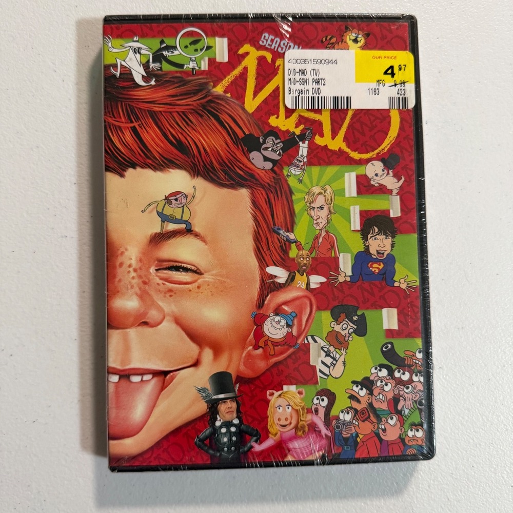 MAD Season 1 Part 2 DVD Cartoon Network Animated Sketch Comedy Series New Sealed